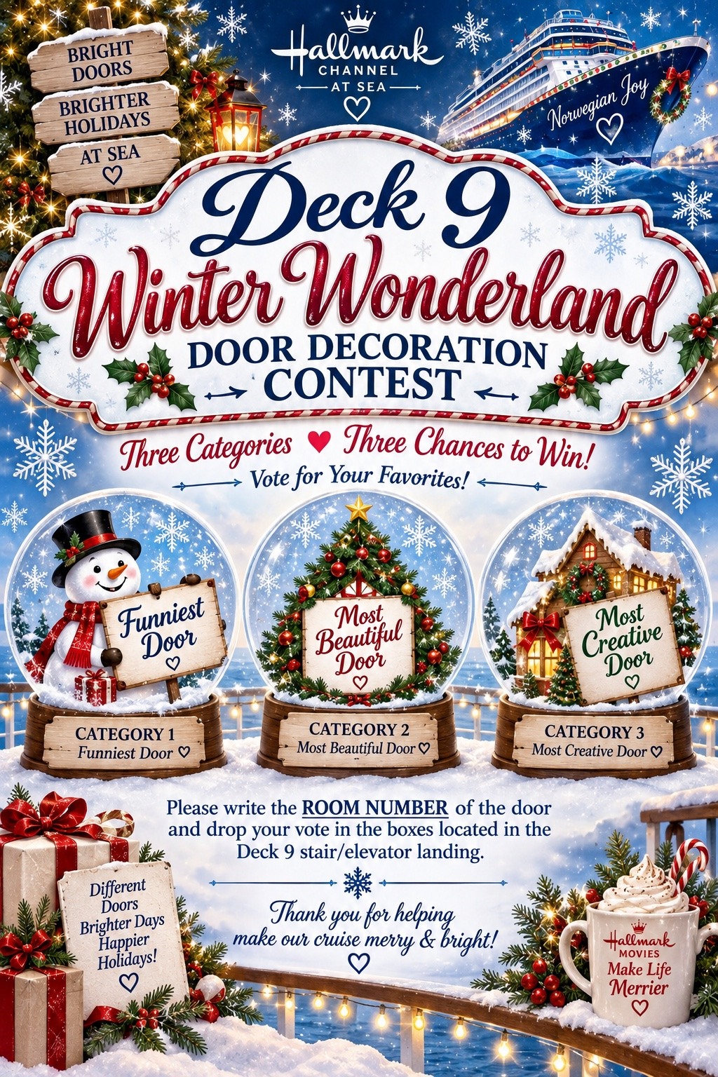 Deck 9 Door Decorating Contest