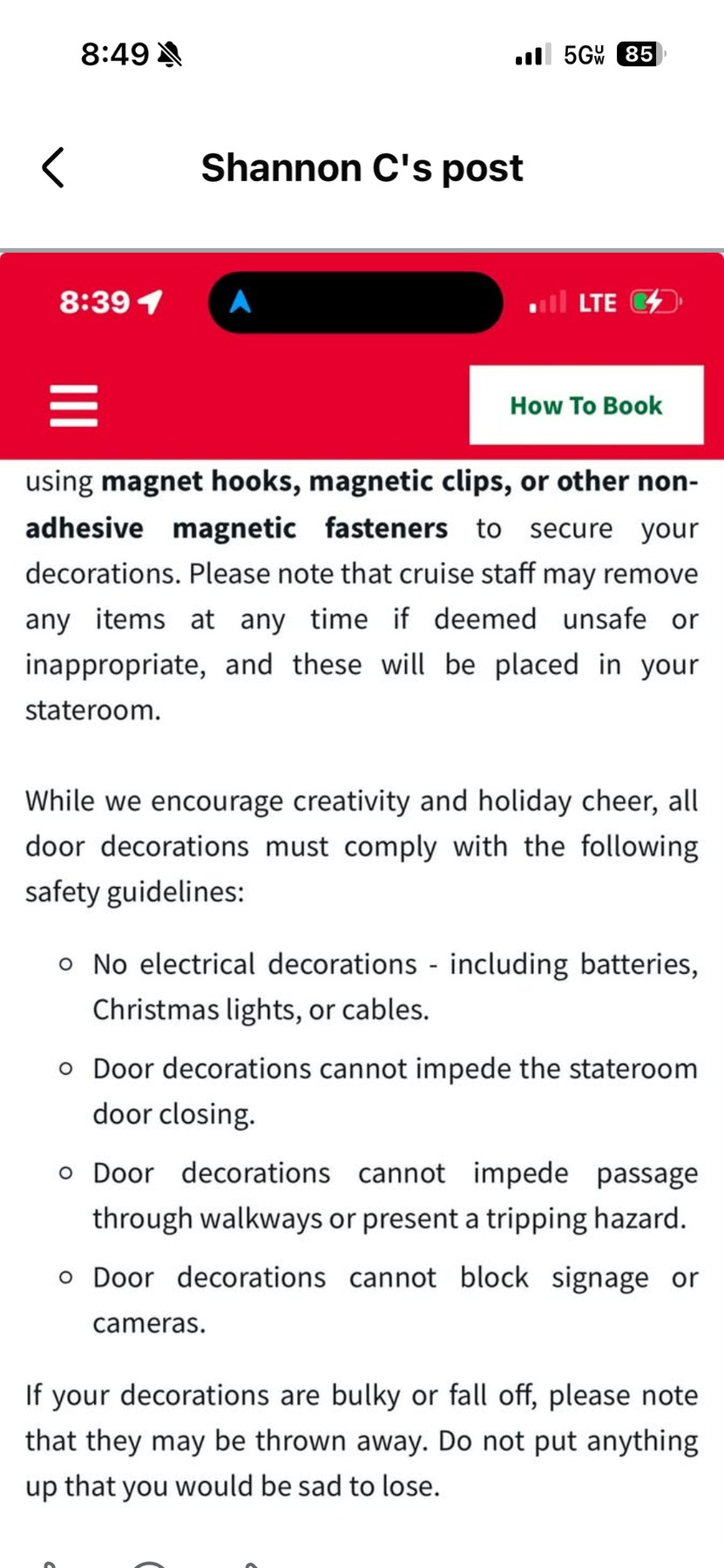 Shared door decorating rules reference