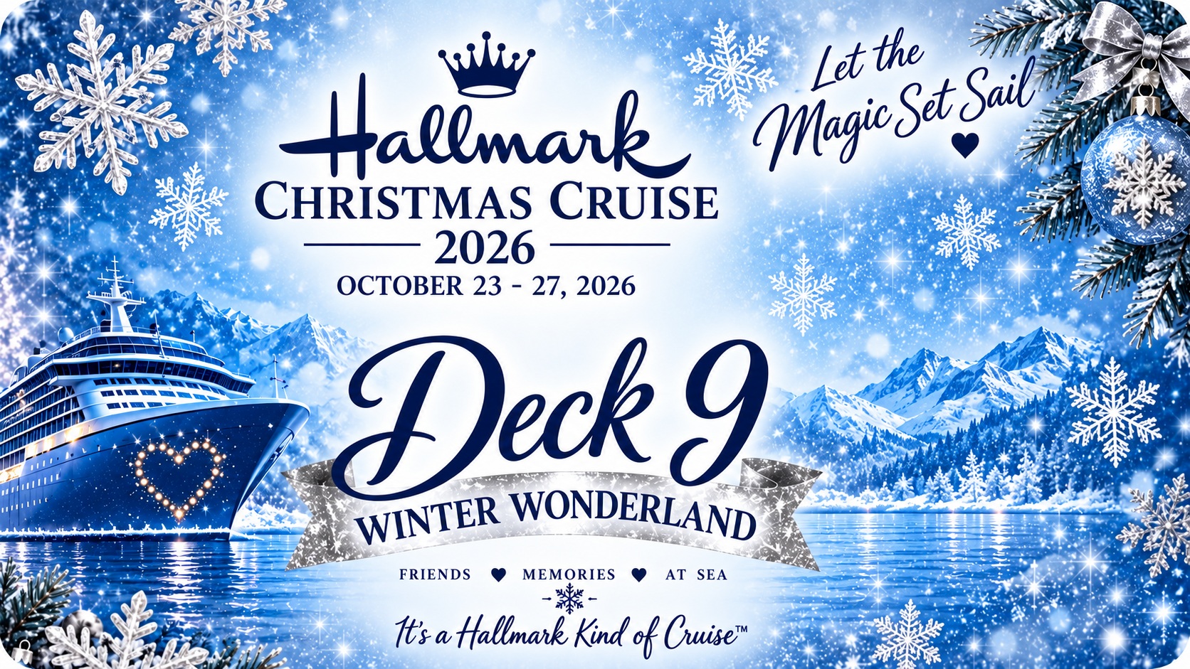 Hallmark Christmas Cruise 2026 Deck 9 Winter Wonderland